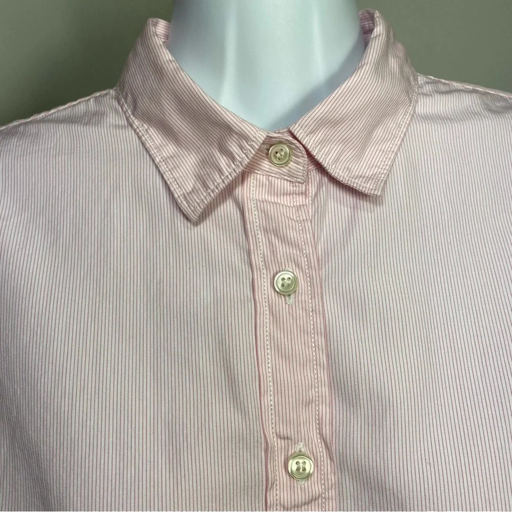 Haberdashery J. Crew 100% Cotton Pink Stripes Collar Button Up Shirts, S - Picture 4 of 8